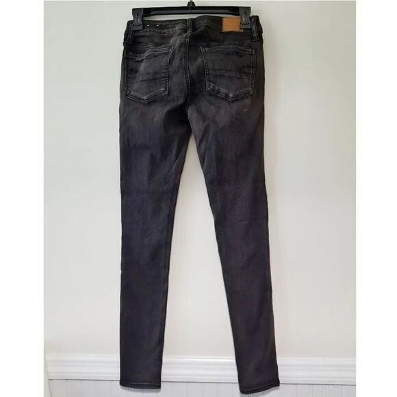 AE Vintage Collection Distressed Black Jeggings - Picture 2 of 7